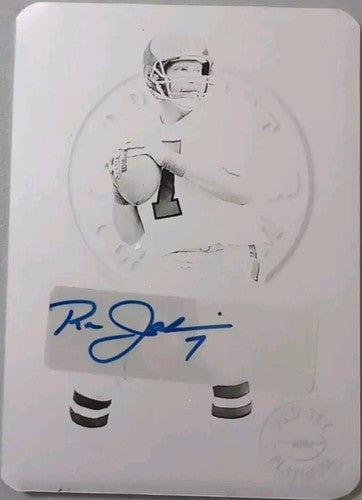 RON JAWORSKI 2024 Leaf Pro Set Metal Platinum AUTO PRINTING PLATE SP #1/1 Eagles