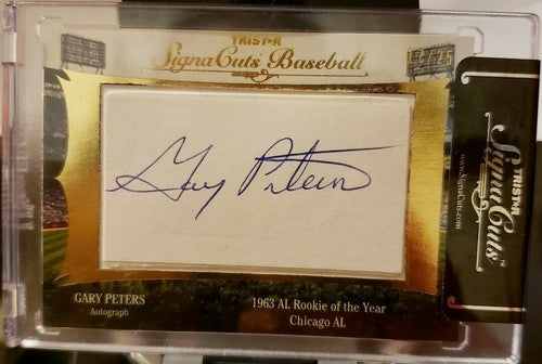Jerome WALTON Gary PETERS 2012 Tristar SignaCuts DUAL CUT AUTO #/25 Chicago Cubs