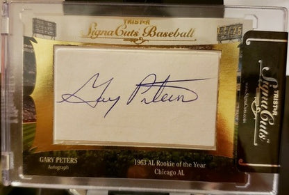 Jerome WALTON Gary PETERS 2012 Tristar SignaCuts DUAL CUT AUTO #/25 Chicago Cubs