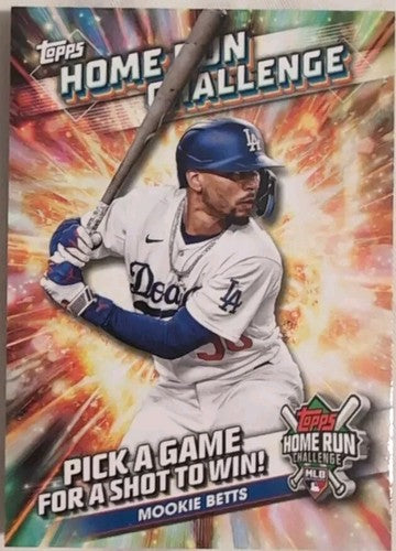 MOOKIE BETTS 2024 Topps Series 2 Home Run Challenge UNSCRATCHED CODE Dodgers #13