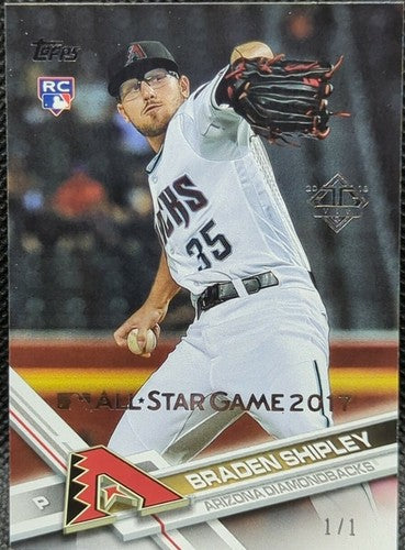 BRADEN SHIPLEY 2017 Topps Series One All-Star Game 2018 Transcendent VIP SP #1/1