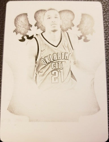 ANDRE ROBERSON 2013-14 Panini Preferred Black PRINTING PLATE #1/1 OKC Thunder RC