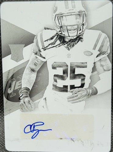 CALVIN PRYOR 2014 Panini Absolute RC AUTO PRINTING PLATE SP #1/1 NY Jets One of