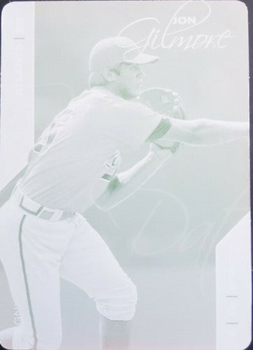 JON GILMORE 2008 Just Memorabilia Rookie PRINTING Press PLATE SP 1/1 of 1 Braves