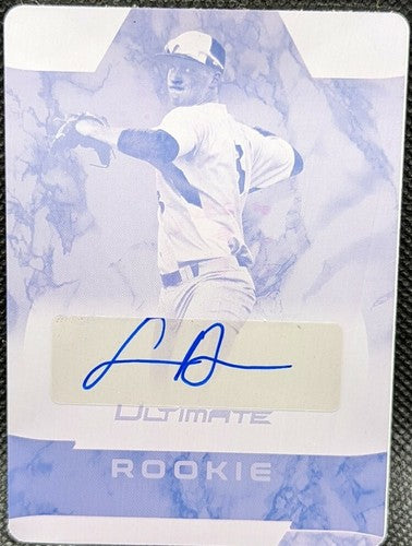 LOGAN DAVIDSON 2019 Leaf Ultimate Draft RC AUTO PRINTING PLATE 1/1 Athletics A's