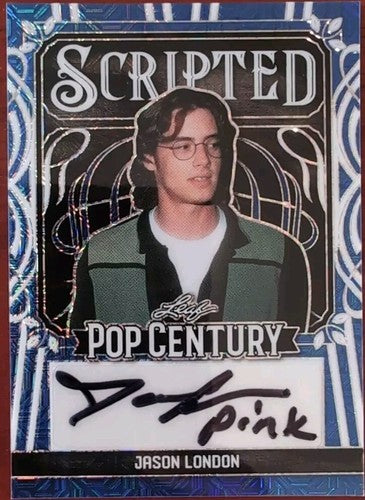 JASON LONDON 2024 Leaf Pop Century Scripted AUTO BLUE MOJO SP #1/1 Pink Floyd of