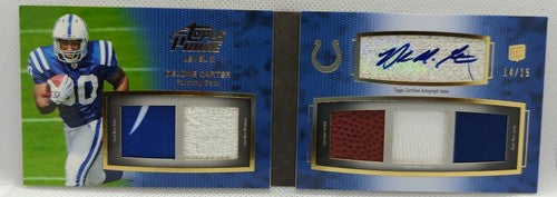 DELONE CARTER 2011 Topps Prime Level II RC DUAL AUTO 5 Relic PATCH Booklet #/15