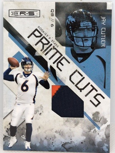 JAY CUTLER 2009 Donruss Rookies & Stars JERSEY PATCH Platinum #/12 Broncos Bears