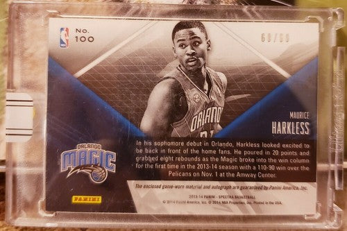 MAURICE HARKLESS 2015-16 Panini Replay Spectra Buyback SP AUTO Jersey Heat Magic