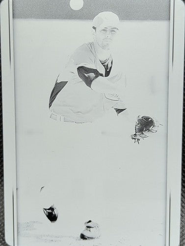 KIRK SAARLOOS 2007 MLB UD Series 2 PRINTING PLATE SP #1/1 Reds A's TCU One of
