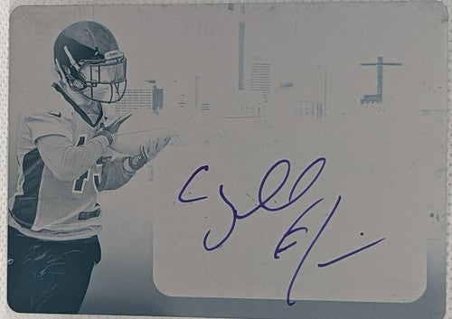 CORYELL JUDIE 2012 Press Pass SportsTown RC AUTO PRINTING PLATE #1/1 Broncos of