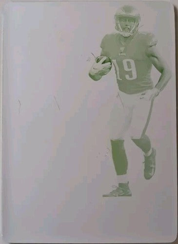 J.J. ARCEGA-WHITESIDE 2019 Panini Illusions RC PRINTING PLATE SP #1/1  Eagles JJ