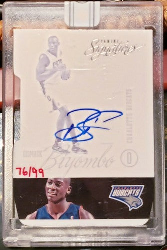 BISMACK BIYOMBO 2012-13 Panini Signatures BuyBack AUTO SP #/99 2015-16 Replay