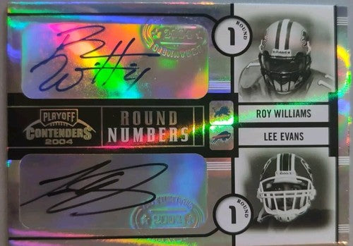 Roy WILLIAMS Lee EVANS Michael CLAYTON JENKINS 2004 Contenders QUAD RC AUTO #/50