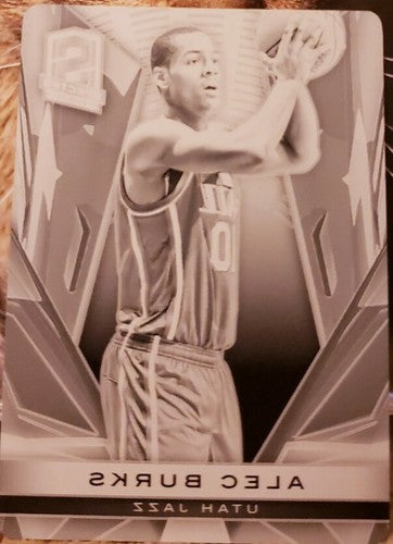 ALEC BURKS 2013-14 Panini Spectra PRINTING PLATE SP #1/1 of 1 Utah Jazz Warriors