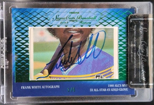 Manny TRILLO Frank WHITE 2013 Tristar SignaCuts DUAL CUT AUTO /5 Royals Phillies