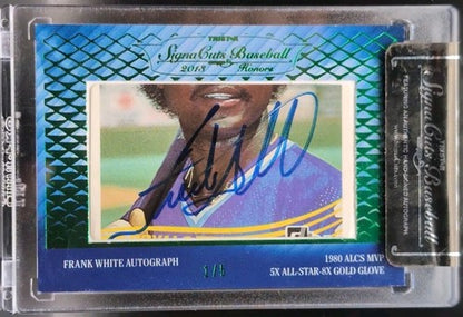 Manny TRILLO Frank WHITE 2013 Tristar SignaCuts DUAL CUT AUTO /5 Royals Phillies
