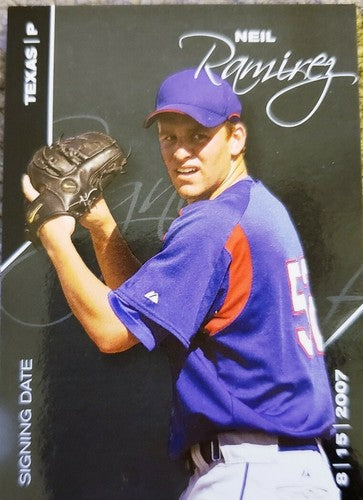 NEIL RAMIREZ 2008 Just Minors Black Rookie Glossy #1/1 of 1 Texas Rangers 2007
