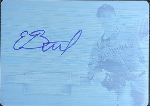 EDDIE BUTLER 2012 Topps Bowman Sterling AUTO PRINTING PLATE #1/1 Rockies One of