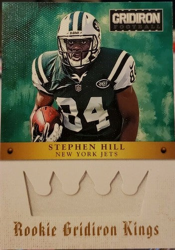 STEPHEN HILL 2012 Panini Rookie Gridiron Kings Jersey PATCH #01/49 EBAY 1/1 Jets