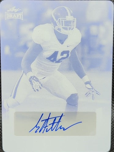 STEPHONE ANTHONY 2015 Leaf Draft Retail RC AUTO PRINTING PLATE 1/1 Saints One of