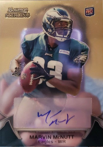 Marvin McNutt 2012 Topps Bowman Sterling Rookie AUTO SP Philadelphia Eagles RC