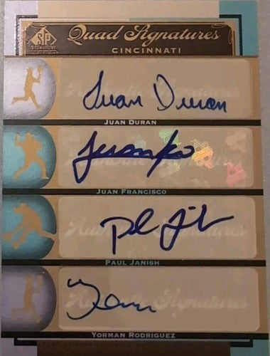 Paul JANISH Juan FRANCISCO DURAN RODRIGUEZ 2012 SP Signature Reds QUAD RC AUTO