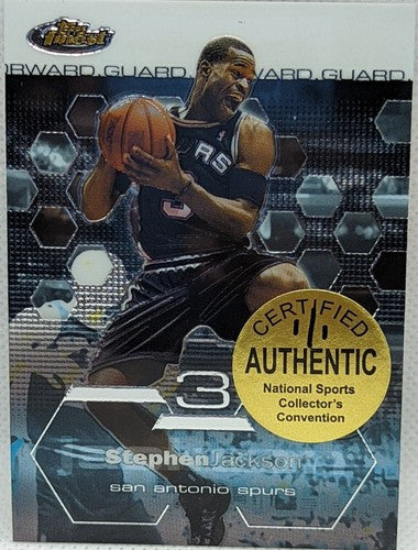 STEPHEN JACKSON 2002-03 Topps Finest National Sports Convention NSCC #1/1 Spurs