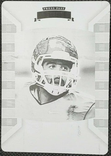 D. J. WILLIAMS 2011 Press Pass Legends Rookie RC PRINTING PLATE #1/1 Packers DJ