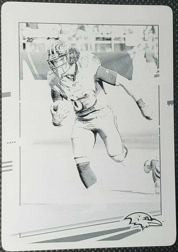 WILLIE SNEAD IV 2020 Panini Donruss PRINTING PLATE #1/1 Ravens Panthers Patches