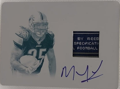 MIKEL LESHOURE 2011 Panini Plates & Patches RC AUTO TAG PATCH PRINTING PLATE 1/1