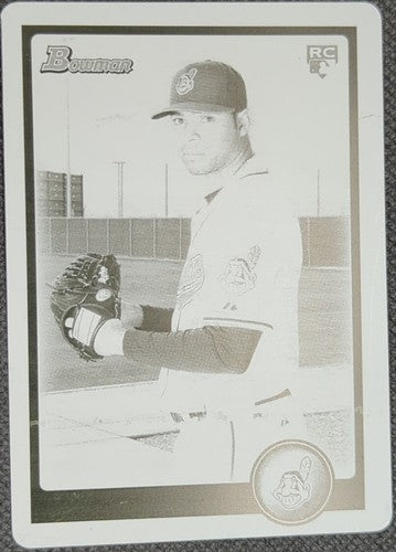 JEANMAR GOMEZ 2010 Bowman Draft Picks RC PRINTING PLATE SP #1/1 Cleveland One of