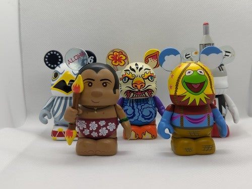 Disney Park Series #7 Vinylmation 13 SET + Chaser Topper Mickey Mouse World Land