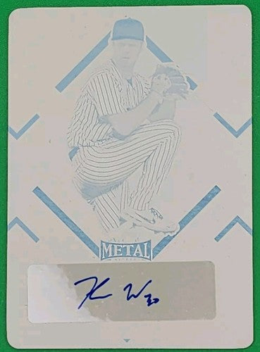 KEN WALDICHUK 2022 Leaf Metal RC AUTO PRINTING PLATE #1/1 Oakland Athletics A's