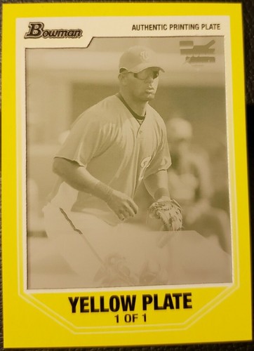 JESUS FLORES 2007 Bowman Draft Picks Prospects RC PRINTING PLATE #1/1 Nationals