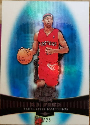 T.J. FORD 2006-07 Topps Triple Threads Sapphire Blue SP #/25 Toronto Raptors TJ