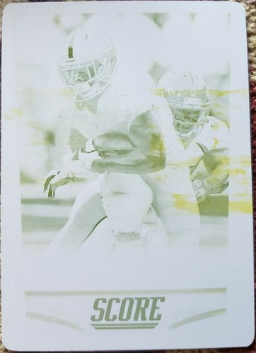 DAVID WILSON 2014 Panini Score Yellow PRINTING PLATE #1/1 of 1 New York Giants