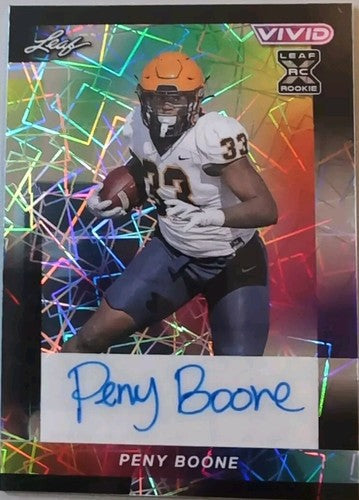 PENY BOONE 2024 Leaf Vivid XRC AUTO BLACK LASER SP #1/1 UCF Toledo Maryland of