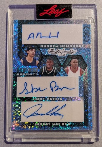 Andrew NEMBHARD Jabari WALKER Vince WILLIAMS 2022-23 Leaf Multigraphics AUTO #/7
