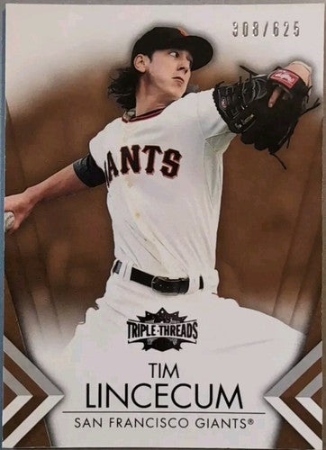 TIM LINCECUM 2012 Topps Triple Threads SEPIA PARALLEL SP #/625 Giants Angels #26