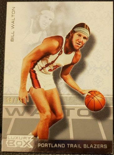 BILL WALTON 2007-08 Topps Luxury Box Silver #/75 Portland Trail Blazers Celtics