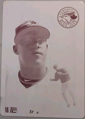 YUNEL ESCOBAR 2012 Topps Archives PRINTING PLATE SP 1/1 of Blue Jays Braves Rays