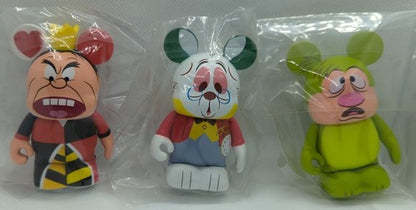 ð Disney 3 Vinylmation Alice In Wonderland Series SET Dinah Chaser Cheshire Cat