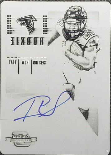 ITO SMITH 2018 Panini Contenders Optic RC Ticket AUTO PRINTING PLATE 1/1 Falcons