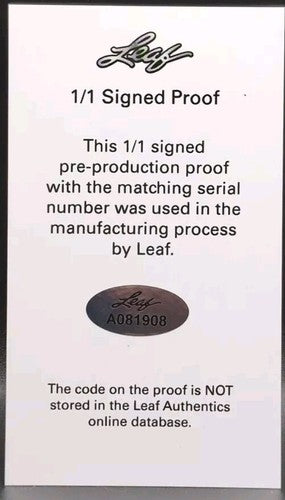 JACOB BERRY 2022 Leaf Metal Pre-Production PROOF AUTO Clear SP #1/1 Marlins LSU