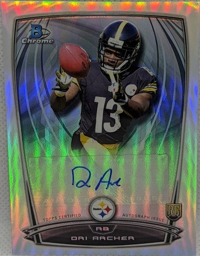DRI ARCHER 2014 Topps Bowman Chrome RC Refractor AUTO SP Steelers Jets Bills DAR