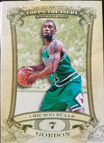 BEN GORDON 2008-09 Topps Treasury Mini RIP Card SP #253/299 Chicago Bulls RIPPED