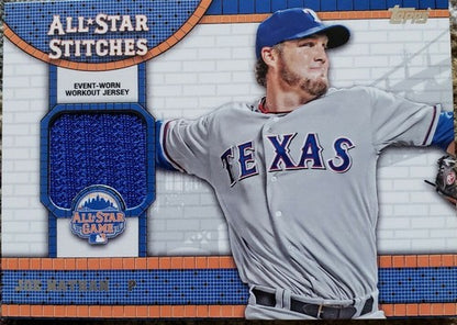 JOE NATHAN 2013 Topps Update All-Star Game Stitches Worn Workout Jersey Rangers