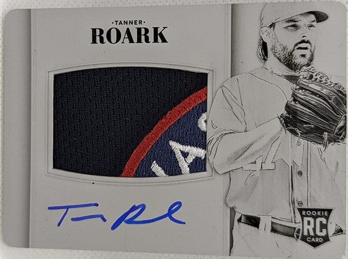 TANNER ROARK 2014 Panini National Treasures AUTO LOGO PATCH PRINTING PLATE #1/1