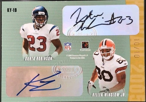 Kellen WINSLOW JR. Ben WATSON TROUPE ROBINSON 2005 Playoff Hawaii QUAD AUTO #/10